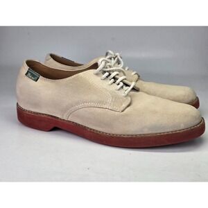 GH Bass & Co. Pasadena Men's Shoes Size 10 N  Cream Beige Oxfords Suede Buck